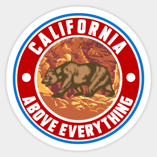 CALIFORNIA ABOVE EVERYTHING Sticker